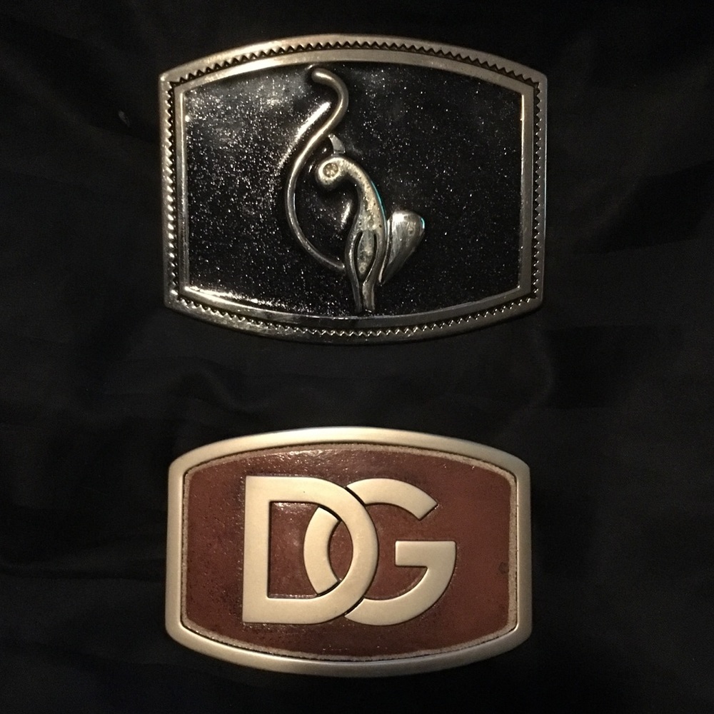 D&G belt buckle and Baby Phat belt buckle